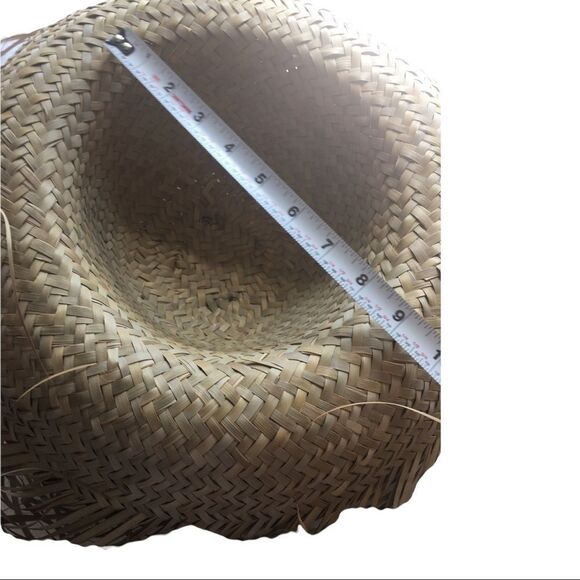 Vintage Woven Straw Sun Hat - Picture 5 of 6